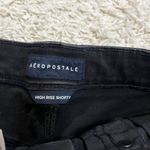 Aeropostale Black High Rise Distressed Shorts Size 10 Photo 1