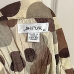 Jaipur 💖  Cream & Brown Polka Dot Y2K Beaded Blouse Photo 6