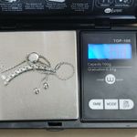 Bolo Bracelet Sterling Silver JWBR Diamond Accent Adjustable Station Sz 5 to 9 Photo 4