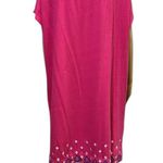 Tommy Bahama  Pink Embroidered Linen Blend Tassel Tie Cap Sleeve Coverup Size XL Photo 6