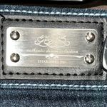 One 5 One  Women's Dark Blue Cropped Jeans with Embroidered Pocket, Size 12 Photo 5