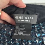 Nine West Blue and Black Tweed Textured Skirt Photo 2