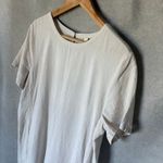 Eileen Fisher  Linen Shirt Dress sz Large Cream Striped Natural Organic Lagenlook Photo 2