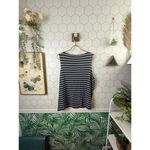 Boden Boxy Navy and Gray Striped Sleeveless Tank Top Photo 2