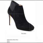 Jimmy Choo  black suede heels booties, made in Italy, size 39.5 Photo 1