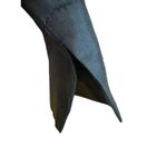 Anne Carson  Black Silk Embroidered Shirt Dress XL Floral Button-Up Duster Photo 5