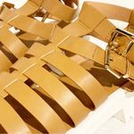 Torrid  Size 10WW Tan Chunky Gladiator Sandal Strappy Wide Width Photo 2