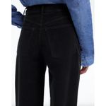 Madewell Superwide Leg Pants Corduroy Black High Rise Stretch Cotton US 25 NWT Photo 4