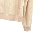 Topshop Teddy Fleece Pullover Quarter Zip Sweatshirt Photo 6