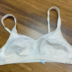 Playtex 18 Hour Bra 4608 Womens 38B Light Beige Floral Comfort Support Wireless Photo 0