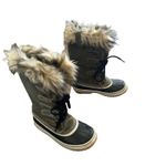 Sorel Joan of Arctic Waterproof Winter Boots Green Faux Fur Trim Size 6 Photo 6