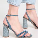 Sam Edelman $160  Blue Wash Beaded Woven Kia Denim Sandal Size 6 Photo 6