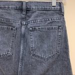 Everlane Faded Black Mini Denim Frayed Hem Skirts Size 23 Photo 5