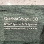 Outdoor Voices  Size S 7/8 Length Warm Up Leggings Hunter Green Space Dye Stretch Photo 3