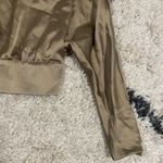 ZARA Open Back Long Sleeve Cropped Blouse Photo 3