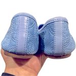 Tory Burch CHELSEA LIGHT OCEAN BLUE BALLET TOE BOW CHARM ROUND TOE FLATS 7 Photo 7