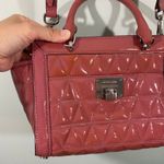 Michael Kors Women Pink Patent Leather Crossbody with Top Handle Photo 6