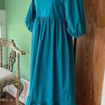 Karlie  Poplin Cotton Maxi Prairie Peasant Puff Sleeve Ruffle Dress - Sz M 🧡🎀 Photo 3