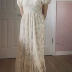 flower patterned long dress ˃̶͈◡˂̶͈ White Photo 5