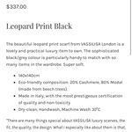 Animal Print Leopard Cashmere Scarf Black Animal Print Luxurious Scarf Wrap Around Bandana Cape Poncho Hijab Hip Scarf Multiple Photo 1