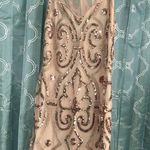 Vvm Curve Formal Dress. Size Medium. Rose Gold. Sheer Top. NWT. Has Stretch Gold Photo 1