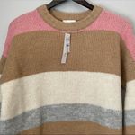 Topshop 𝅺NWT  Supersoft Stripe Crewneck Sweater 4-6 Photo 3