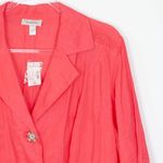 Dress Barn NWT Womens Button Down Linen Shirt Size 22/24 3X Roll Tab Sleeves Photo 1