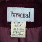 Vintage Ladies' Red Velvet Blazer Size M Photo 1