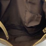 Gucci Limited Edition Abbey Brown Gg Fabric Gold Vintage Bag Photo 9