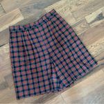 Eagles Eye Vintage Hi Rise Red Black Plaid Golf Shorts Size 12 Photo 3
