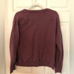 Athleta  pullover long sleeve sweatshirt faded maroon color/style size small Photo 3