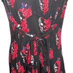 Royal Bones  BY TRIPP Black and Red Floral and Skull Pattern Dress EUC Size Small Photo 4
