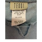 Vintage Teddi Denim Shift Dress XL Embroidered Nautical Beach Theme NWT Blue Photo 5