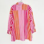 Beach Riot  Alexa Sunset Stripes Buttondown Shirt Coverup Size Large XL Photo 8