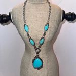 Western Coastal Festival Statement Cowgirl Necklace Earrings Silver Photo 4