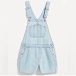 Old Navy Light Blue Raw Hem Shortalls Sz.S NWT Photo 3