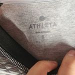 Athleta  Snowscape Black/Gray Quilted Raglan Crew Neck Athletic Sweatshirt Photo 2