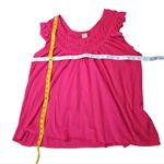 Free People  Pink Off-Shoulder Blouse Womens Size Medium ruffle neckline Photo 5