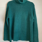 J. Crew Alpaca Merino Wool Turtleneck Sweater Sz XS Green Soft Warm Cozy Oversiz Photo 0
