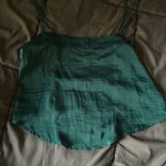 Kendall + Kylie  Cropped Emerald Green Top Photo 0