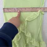 House Of CB HOUSE OF‎ CB 'Pixie' Lime Ruffle Maxi Dress NWOT size XS Photo 8