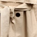 ZARA coat jacket overcoat trench duster long beige tan casual Photo 14