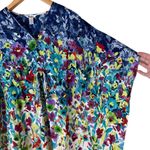 NWT Winlar Kaftan House Dress Beach MuMu OS Fits Most Blue Floral Long Multiple Photo 3