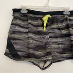 ASICS NEW NWT  Lite-Show Short Black Lime Green Striped 2.5" Inseam Active Shorts Photo 6