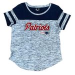 NFL  Womens Short Sleeve Patriots Shirt‎ Football Team Apparel Blue Gray Size XL Photo 0