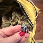 Oryany Womens Yellow & Tan Pebbled Leather Tote Shoulder Bag Multi Pockets Photo 7