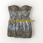 Sherri Hill  Fully Sequin Beaded Mini Strapless Dress Y2K  Cocktail Statement 12‎ Photo 10
