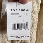 Free People  Cleo Cream Embroidered Flare Sleeve Mock Neck Mini Dress 6 Photo 8