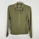 Beyond Yoga Olive Green Zip Up Jacket Athleisure Fitted Pilates Gym Size Medium Photo 1