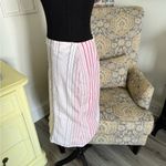 Pink and White Pleated Midi Pencil Skirt with Lace Size undefined Photo 2